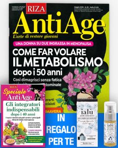 12 numeri di AntiAge + IN REGALO il Siero all'Acido Ialuronico e il libro "Gli integratori indispensabili dopo i 40 anni"