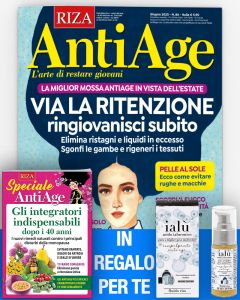 12 numeri di AntiAge + IN REGALO il Siero all'Acido Ialuronico e il libro "Gli integratori indispensabili dopo i 40 anni"