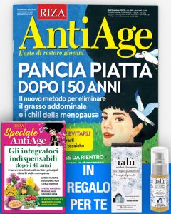 12 numeri di AntiAge + IN REGALO il Siero all'Acido Ialuronico e il libro "Gli integratori indispensabili dopo i 40 anni"