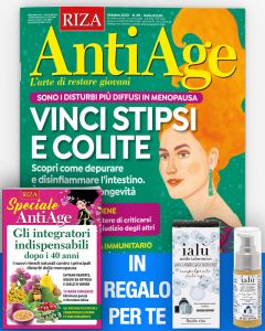 12 numeri di AntiAge + IN REGALO il Siero all'Acido Ialuronico e il libro "Gli integratori indispensabili dopo i 40 anni"