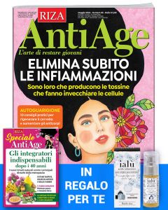 12 numeri di AntiAge + IN REGALO il Siero all'Acido Ialuronico e il libro "Gli integratori indispensabili dopo i 40 anni"
