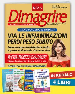 12 numeri di Dimagrire + in regalo L'agenda della Felicità 2024 e 3 libri 